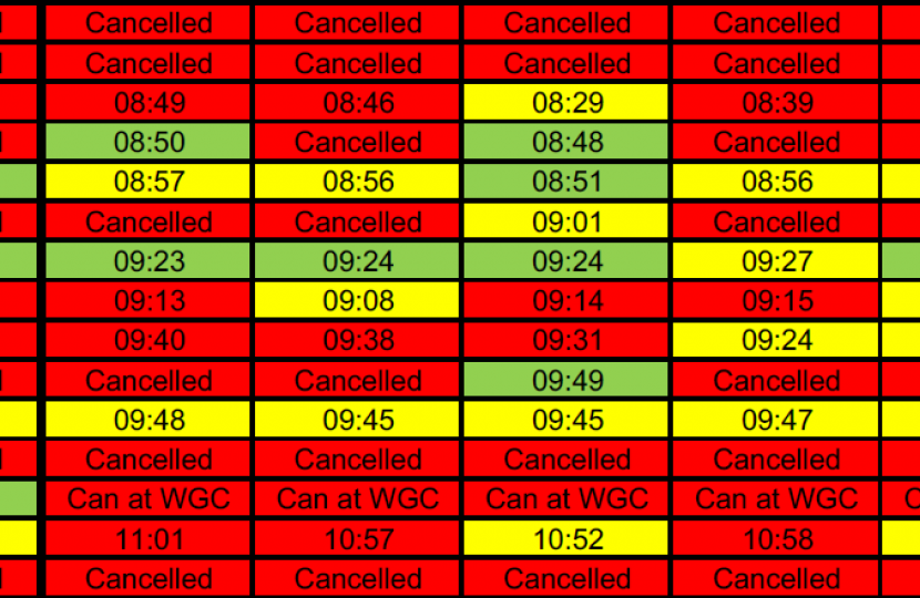 GTR Timetable Chaos